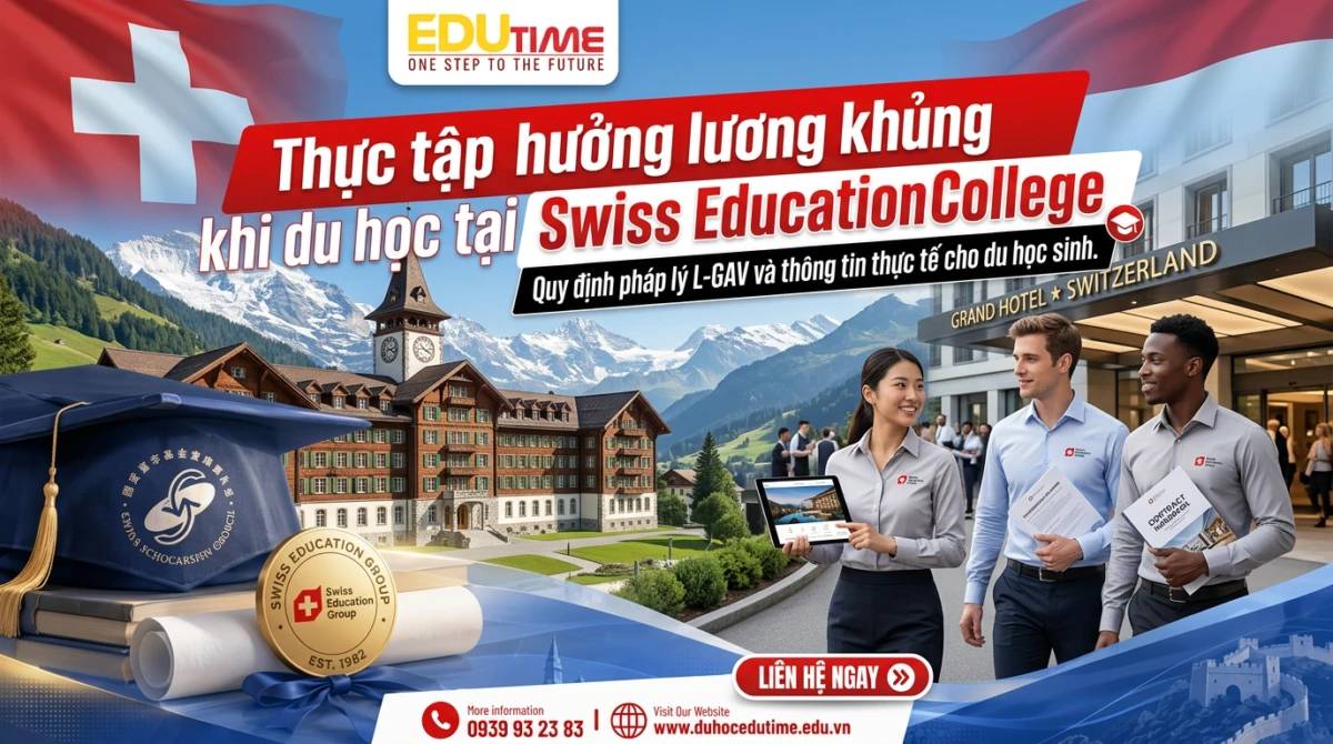 Thực tập hưởng lương khủng khi du học tại Swiss Education College
