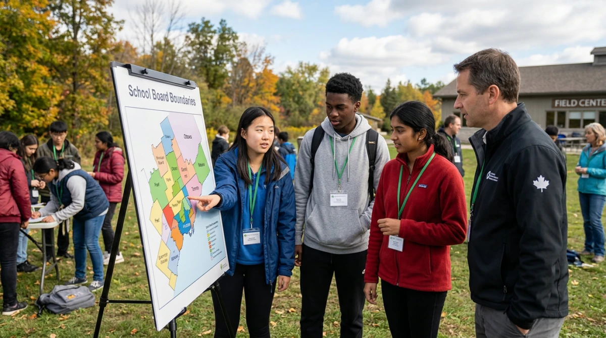 Học sinh ngoại quốc tham gia hoạt động ngoại khóa tại một School Board ở Ontario - Các School Board công lập Ontario