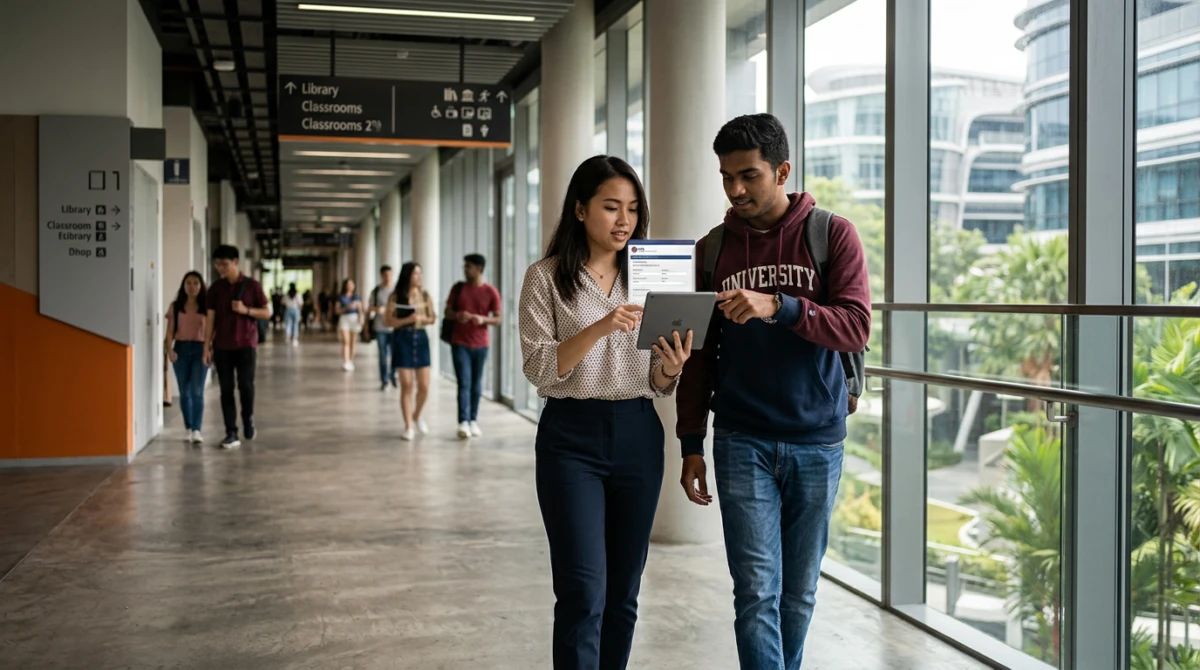 Tìm hiểu về Visa Student Pass của Singapore chi tiết nhất 2 Sinh viên quốc tế hoàn tất thủ tục đăng ký Visa Student Pass của Singapore tại cơ quan quản lý - Visa Student Pass của Singapore