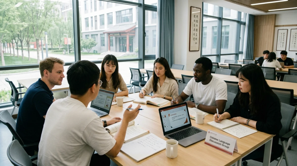 Môi trường học tập năng động của học viên quốc tế tại Thẩm Dương - trường dạy tiếng tốt ở Thẩm Dương