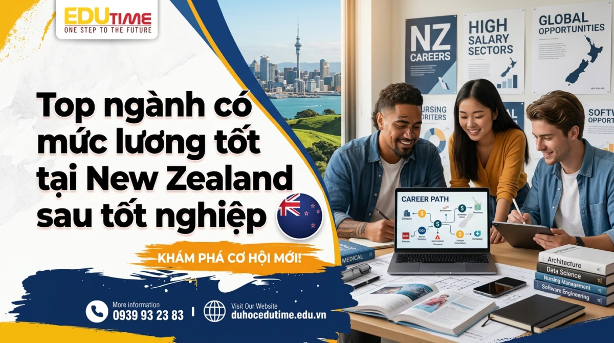 Top ngành có mức lương tốt tại New Zealand sau tốt nghiệp