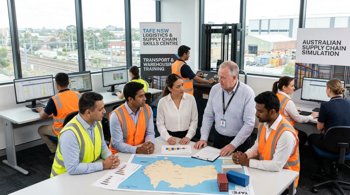 Sinh viên chuyên ngành Logistics và Supply Chain tại Úc trong giờ thảo luận nhóm - Top TAFE đào tạo Logistics & Supply Chain tại Úc