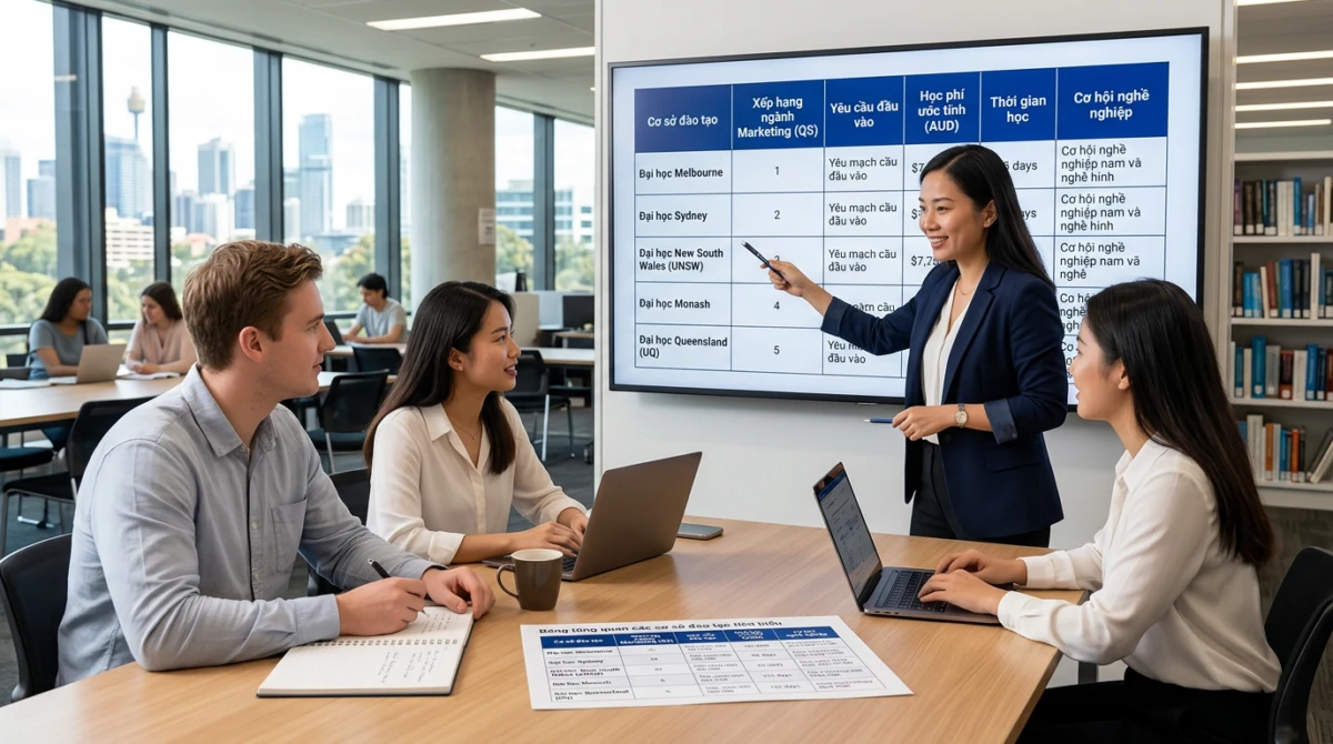 Top trường đào tạo Marketing tại Úc uy tín và chất lượng 2 Top trường đào tạo Marketing tại Úc - Bảng tổng quan các cơ sở đào tạo tiêu biểu - Top trường đào tạo Marketing tại Úc