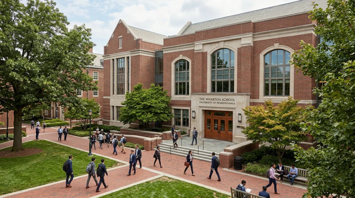 Khuôn viên uy tín của Wharton School thuộc University of Pennsylvania - Brand Management