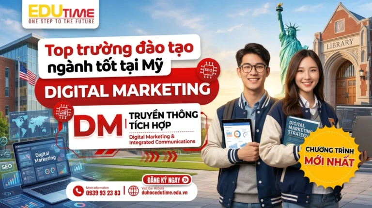 Top trường đào tạo ngành Digital Marketing tốt tại Mỹ