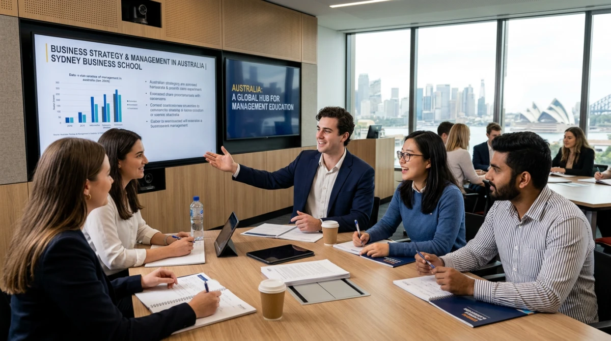 Sinh viên tham gia buổi thảo luận chuyên đề tại trường đại học Úc - Top trường đào tạo Quản trị kinh doanh tại Úc