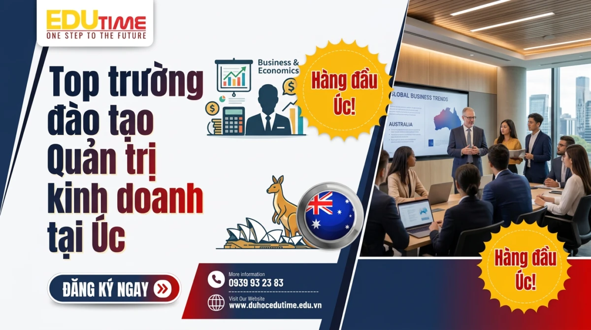 Top trường đào tạo Quản trị kinh doanh tại Úc