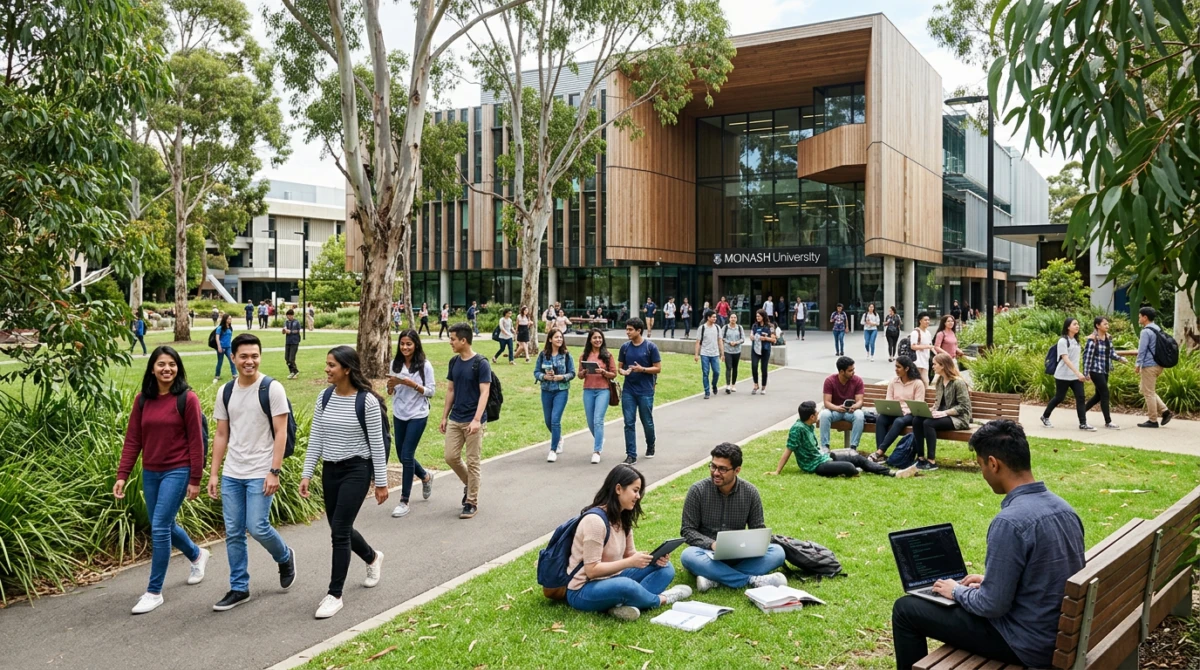 Khuôn viên đại học hiện đại tại Úc - Top trường tốt ngành khoa học máy tính ở Úc