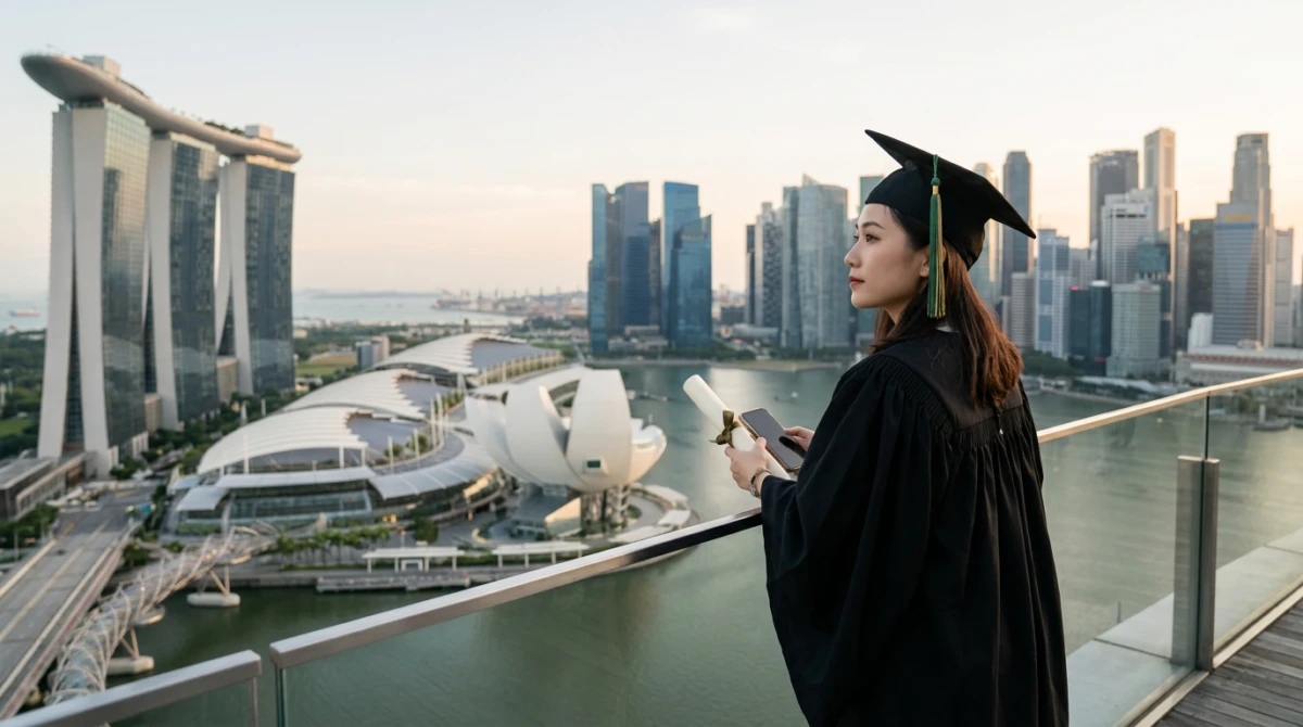 Sinh viên tốt nghiệp từ các viện đại học có thể xin lưu trú ngắn hạn để tìm việc. - Tốt nghiệp Singapore có thể ở lại làm việc không?