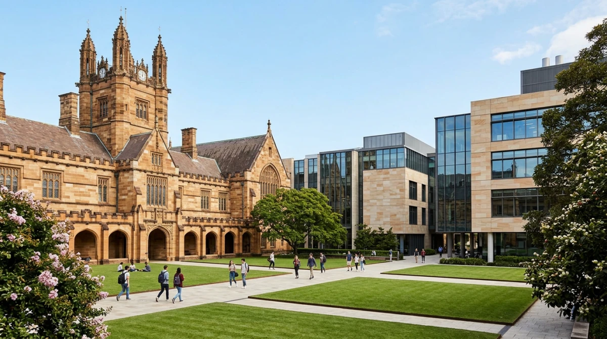 Khuôn viên trường Đại học University of Sydney với kiến trúc lịch sử đặc trưng - University of Sydney
