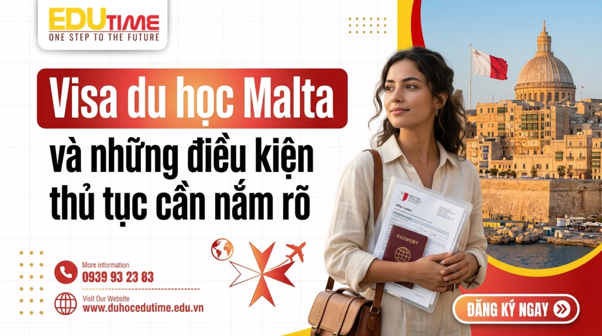 Visa du học Malta và những điều kiện thủ tục cần nắm rõ