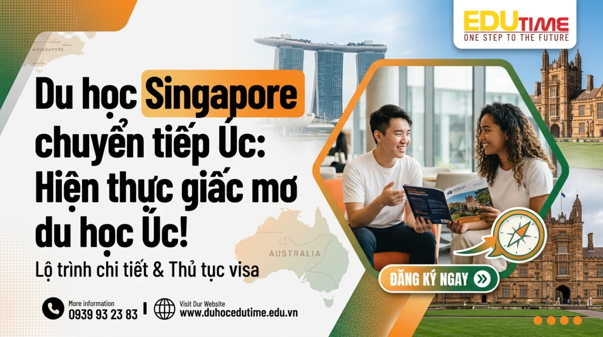 Du học Singapore chuyển tiếp Úc: Hiện thực giấc mơ du học Úc!