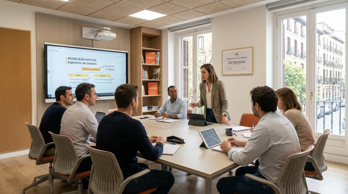 Các trường tiếng Tây Ban Nha được công nhận tại Madrid chất lượng cao 2 Không gian phòng học hiện đại và tương tác cao tại các trung tâm tiếng ở Madrid. - Các trường tiếng Tây Ban Nha được công nhận tại Madrid