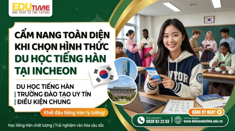 Cẩm nang toàn diện khi chọn hình thức du học tiếng Hàn tại Incheon