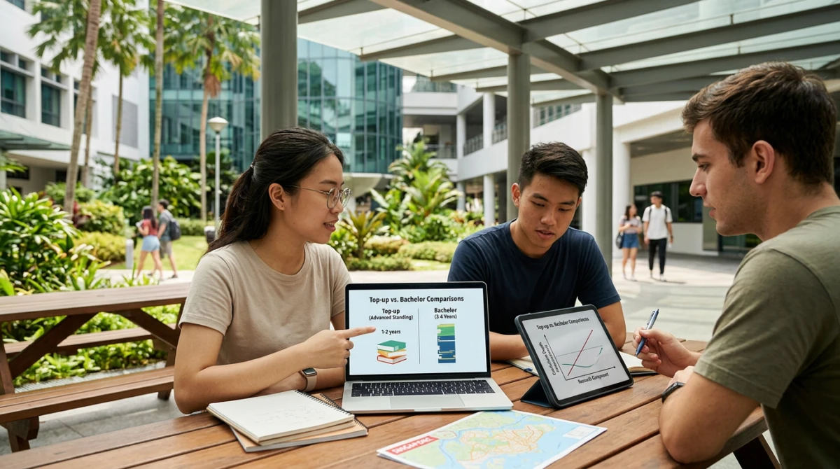 Không gian học tập chuyên nghiệp hỗ trợ sinh viên phát triển kỹ năng toàn diện - Cao đẳng Việt Nam nên Top-up hay Bachelor lại