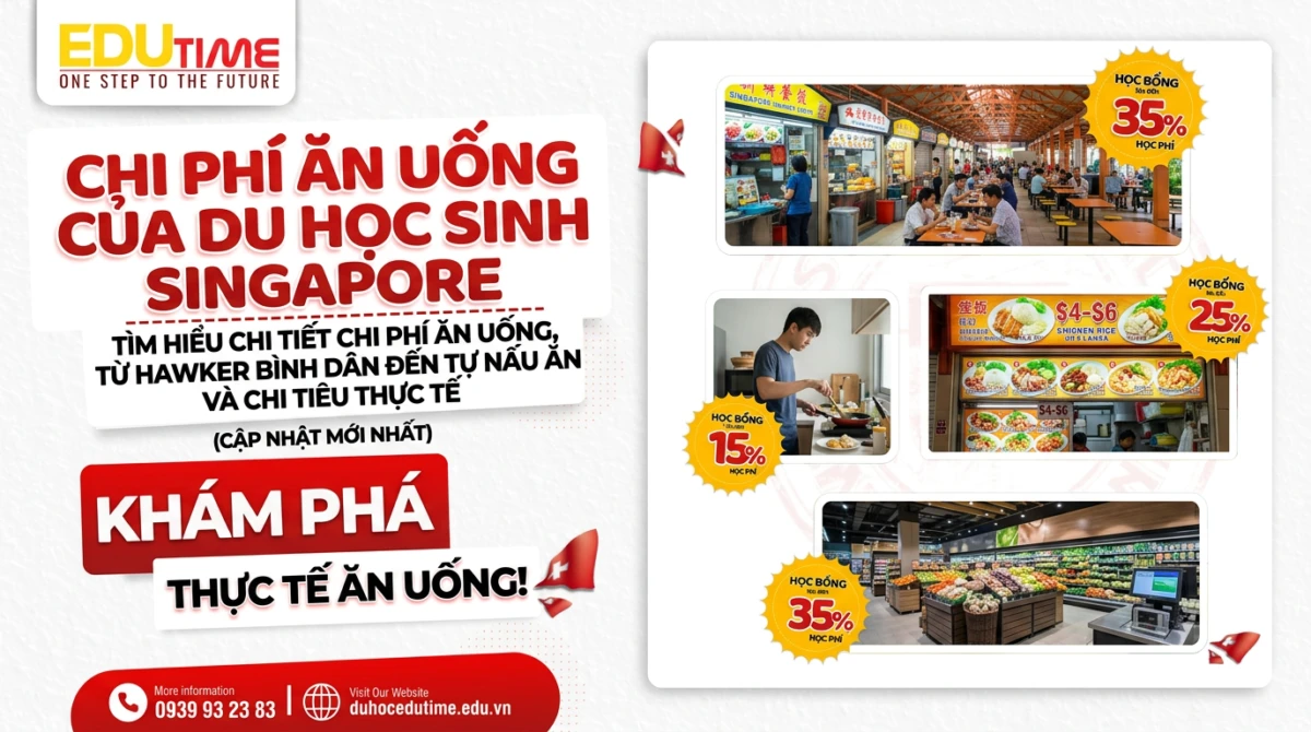 Du học Edutime - Tư vấn du học chuyên biệt 96 Chi phí ăn uống của du học sinh Singapore