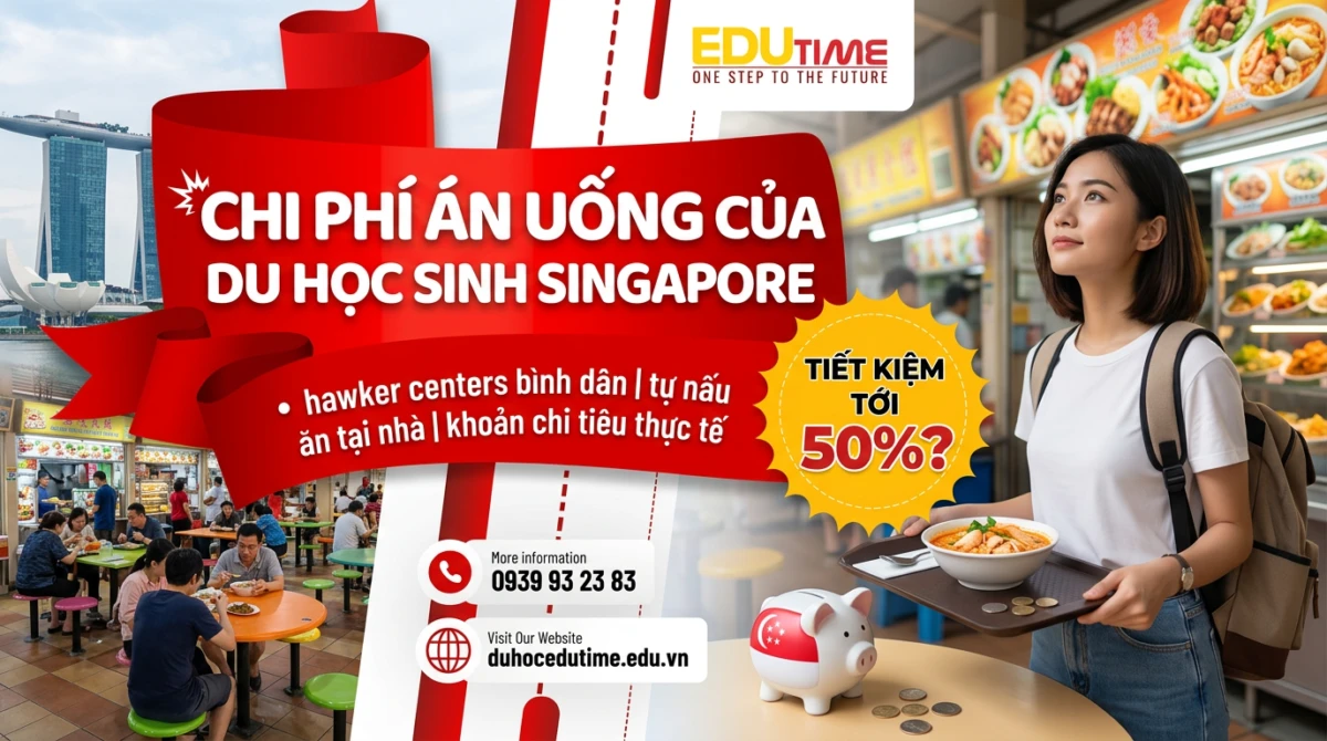 Chi phí ăn uống của du học sinh Singapore