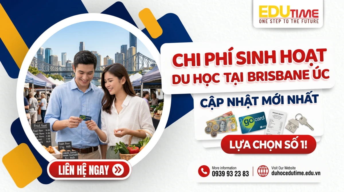 Chi phí sinh hoạt du học tại Brisbane Úc cập nhật mới nhất