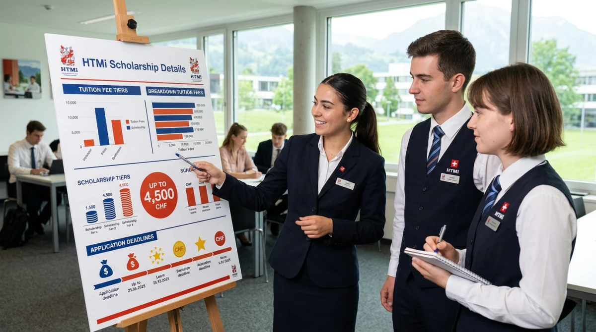 Sinh viên thực hành nghiệp vụ quản lý nhà hàng tiêu chuẩn quốc tế tại trường - Học bổng HTMi khủng HTMI lên tới 4.500 CHF