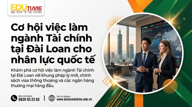 Cơ hội việc làm ngành Tài chính tại Đài Loan cho nhân lực quốc tế