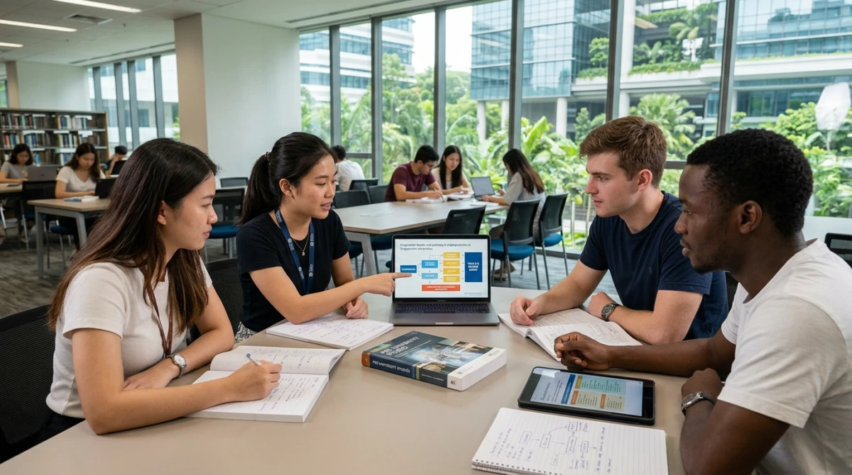Sinh viên trải nghiệm không gian học tập năng động tại Singapore - Du học dự bị đại học Singapore