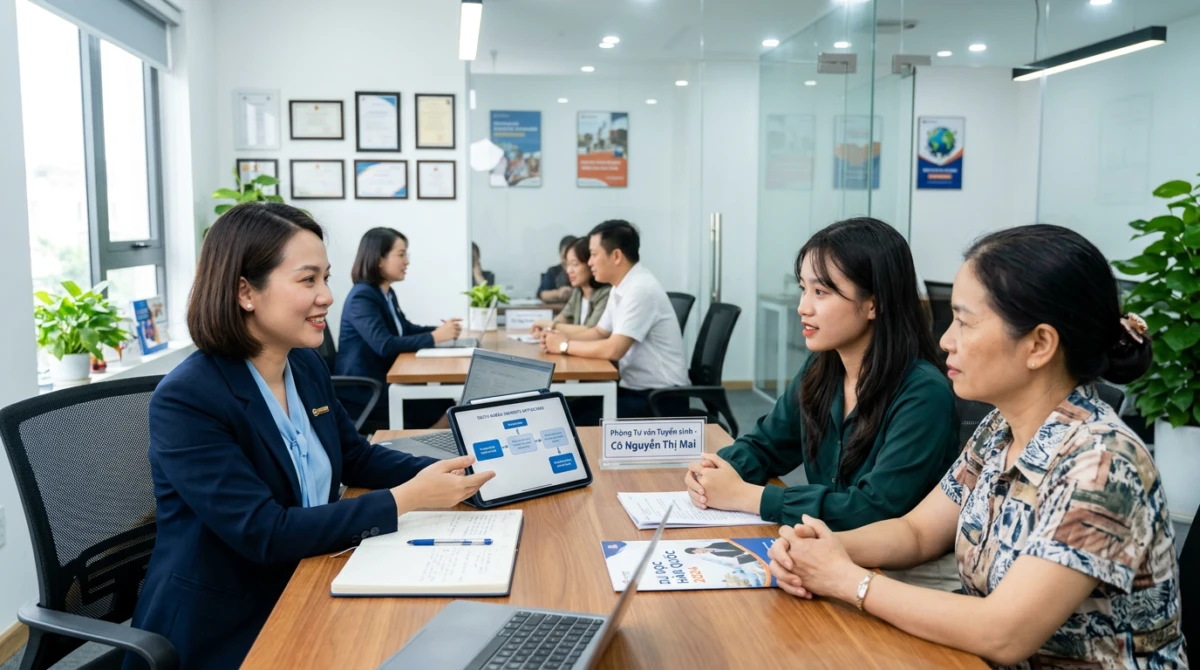 Công ty tư vấn Du học Hàn Quốc Uy tín 2 Không gian tư vấn chuyên nghiệp và minh bạch thông tin tại Du học Edutime - Công ty tư vấn du học Hàn Quốc uy tín