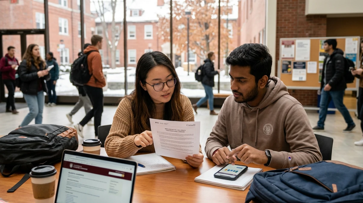 Sinh viên quốc tế tại khuôn viên trường đại học Canada - Du học Canada không cần chứng chỉ IELTS