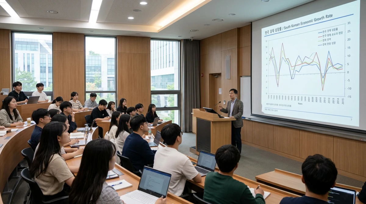 Buổi học chuyên sâu về kinh tế học tại các trường đại học Hàn Quốc - Du học đại học Hàn Quốc ngành kinh tế