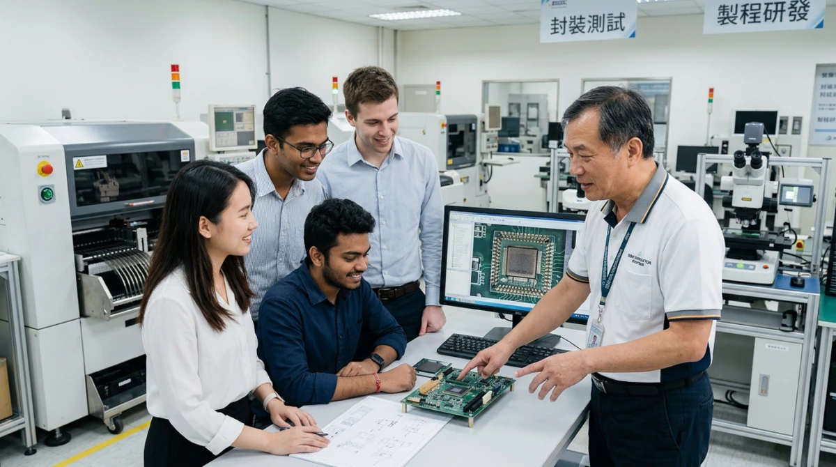 Sinh viên trải nghiệm môi trường làm việc thực tế tại doanh nghiệp đối tác - Du học Đài Loan chương trình Intense