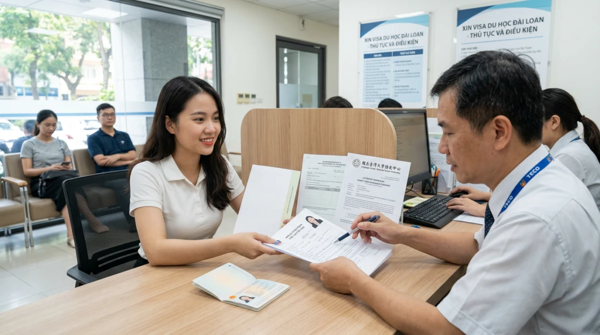 Quy trình chuẩn bị hồ sơ và xin visa FR du học ngắn hạn tại Đài Loan - Du học Đài Loan khóa tiếng Đài ngắn hạn