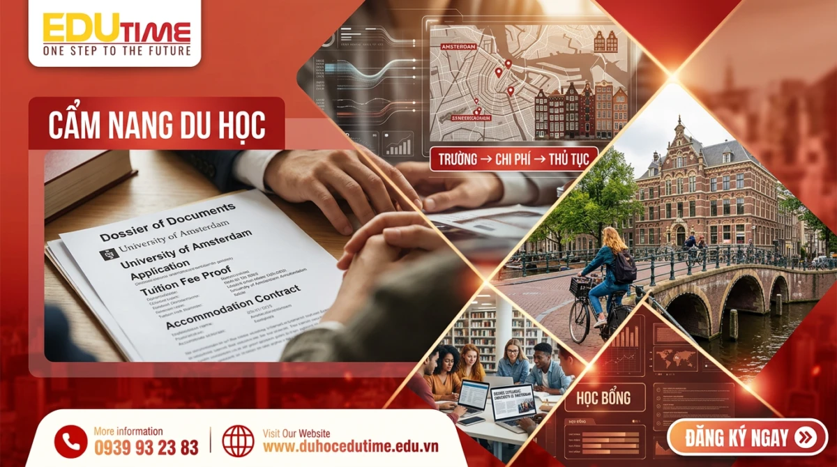 Du học ở Amsterdam Hà Lan: Tổng quan các trường, chi phí và thủ tục