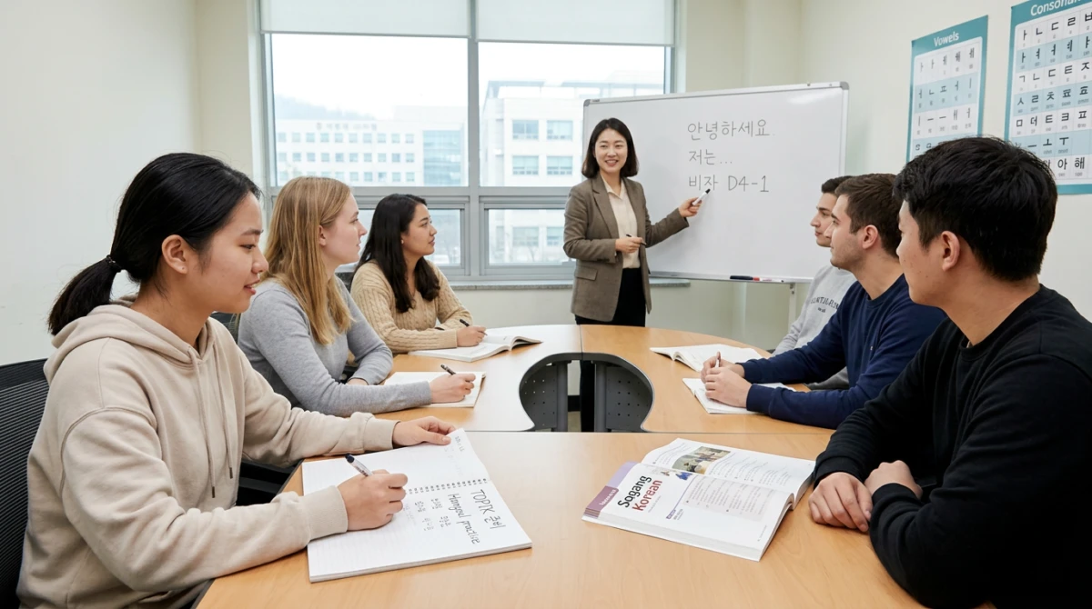 Du học Hàn Quốc có cần TOPIK không? Giải đáp chi tiết từng hệ 2 Học sinh hệ tiếng D4-1 không bắt buộc có TOPIK khi xin visa - Du học Hàn Quốc có cần TOPIK không