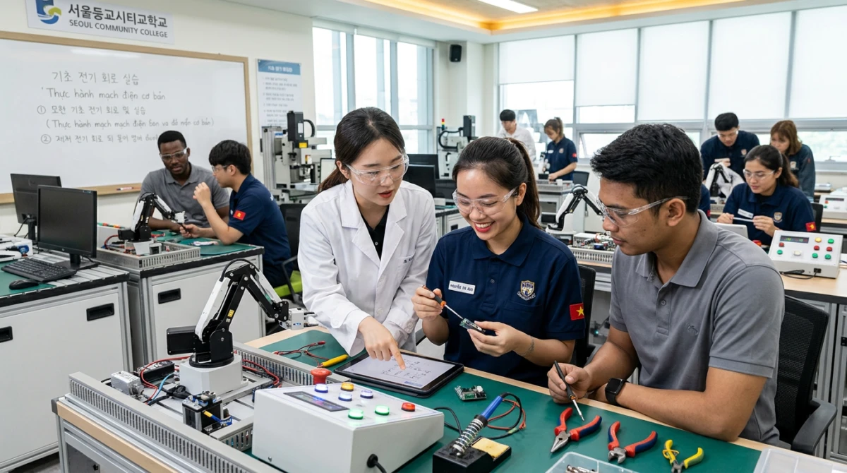 Du học Hàn Quốc học bạ trung bình có được không? 2 Du học hệ cao đẳng hoặc du học nghề là lựa chọn thực tế cho học sinh có học lực trung bình - Du học Hàn Quốc học bạ trung bình