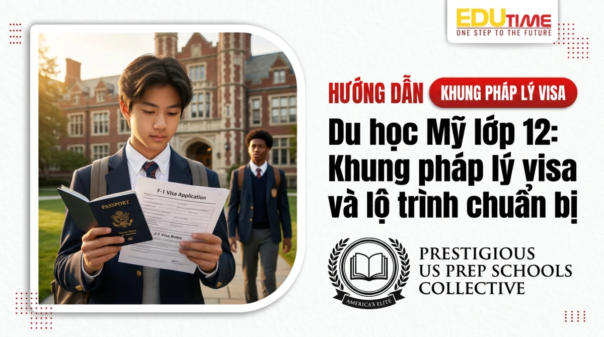 Du học Mỹ lớp 12: Khung pháp lý visa và lộ trình chuẩn bị