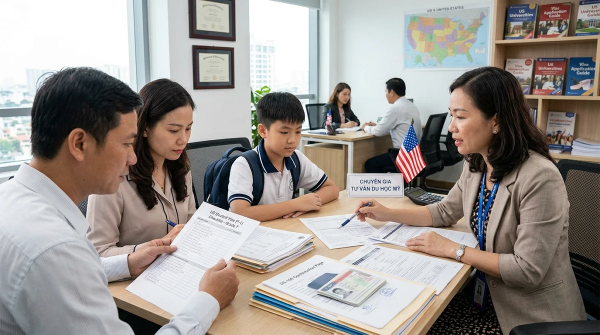 Du học Mỹ lớp 7: Điều kiện, quy định visa và thông tin cần biết 2 Chuẩn bị hồ sơ và chứng minh tài chính là bước cốt lõi khi xin visa F-1 - Du học Mỹ lớp 7