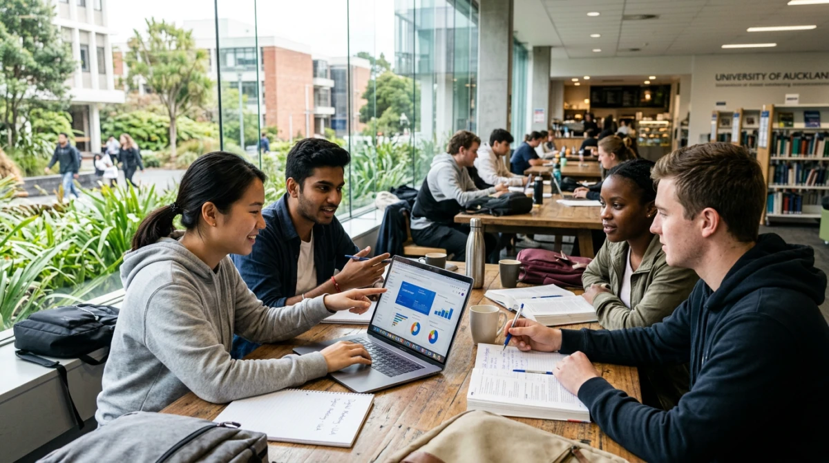 Sinh viên trau dồi kỹ năng thực chiến thông qua các dự án nhóm tại trường - Du học New Zealand ngành Digital Marketing