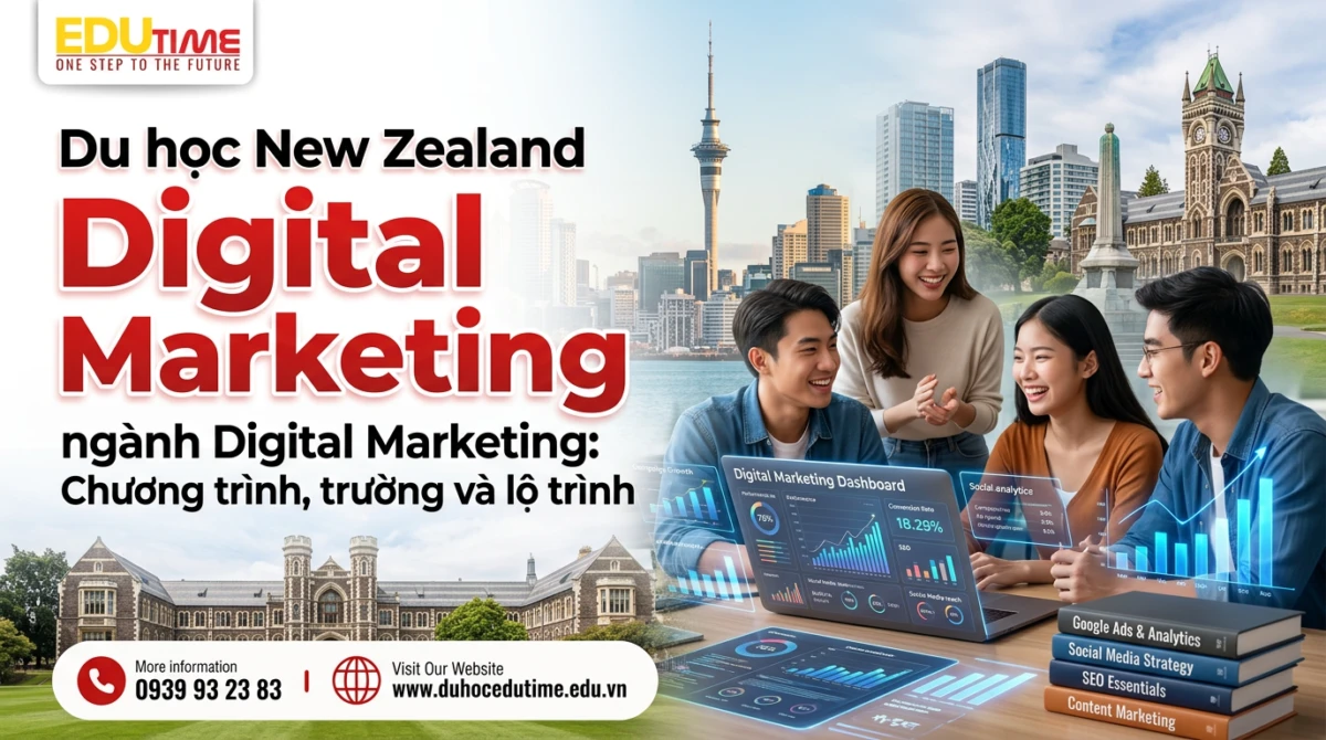 Du học New Zealand ngành Digital Marketing: Chương trình, trường và lộ trình