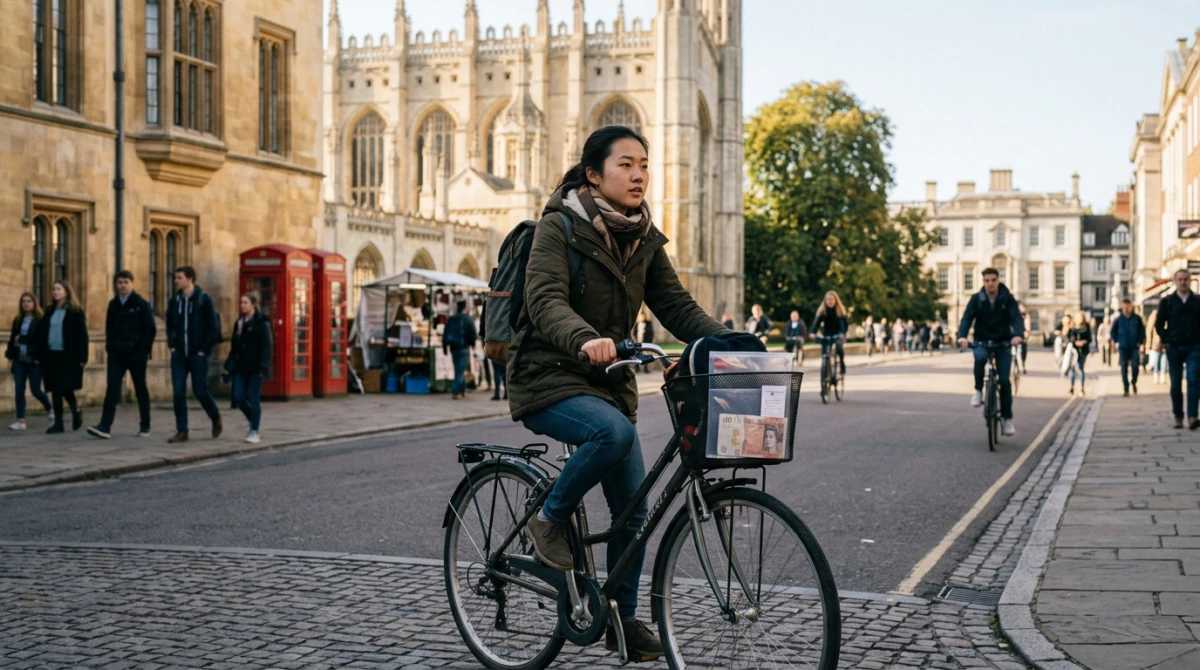 Du học ở Cambridge: Trường, chi phí và cuộc sống 2 Xe đạp là phương tiện di chuyển phổ biến của sinh viên tại Cambridge - Du học ở Cambridge