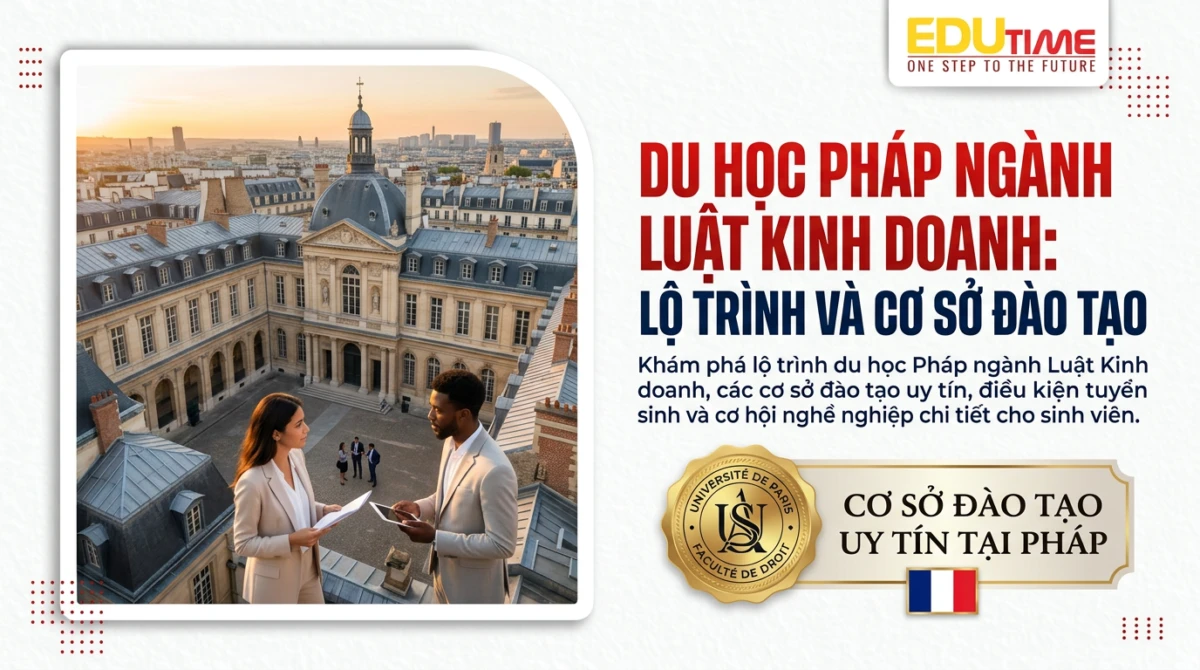 Du học Pháp ngành Luật Kinh doanh: Lộ trình và cơ sở đào tạo