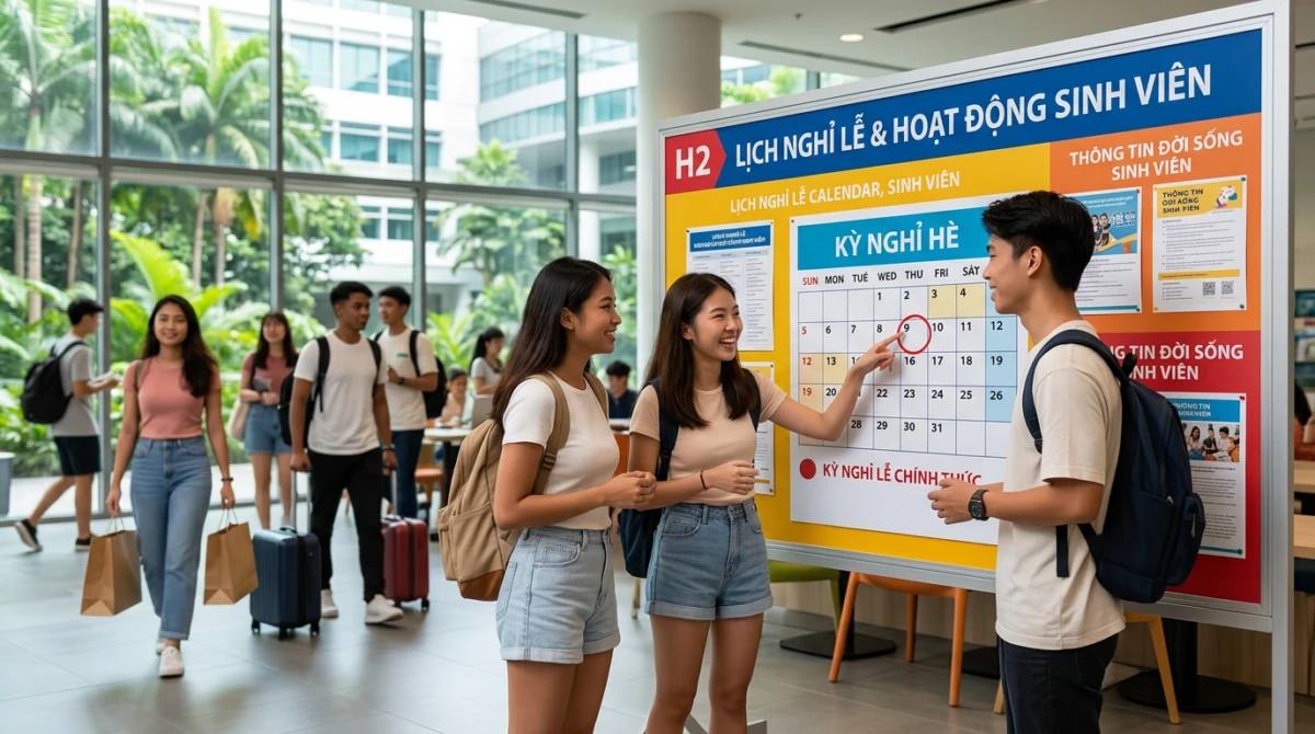 Sinh viên cần tuân thủ lịch nghỉ chính thức của trường khi làm việc toàn thời gian - Du học Singapore có được làm thêm không?