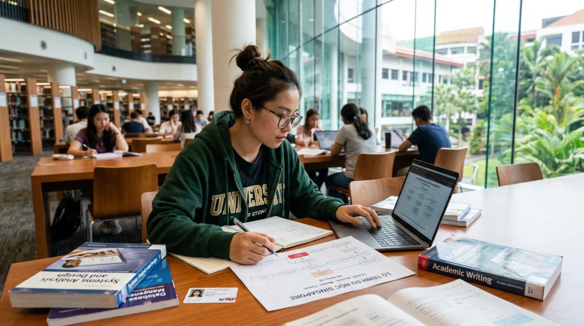 Không gian học tập và nghiên cứu học thuật tại các trường đại học Singapore - Du học Singapore ngành Hệ thống thông tin