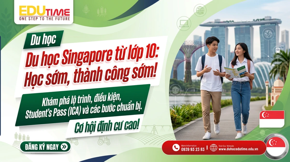 Du học Singapore từ lớp 10: Học sớm, thành công sớm!