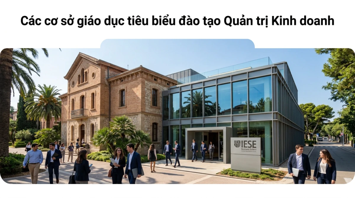 Khuôn viên của IESE Business School tại Barcelona - Du học Tây Ban Nha ngành Quản trị kinh doanh
