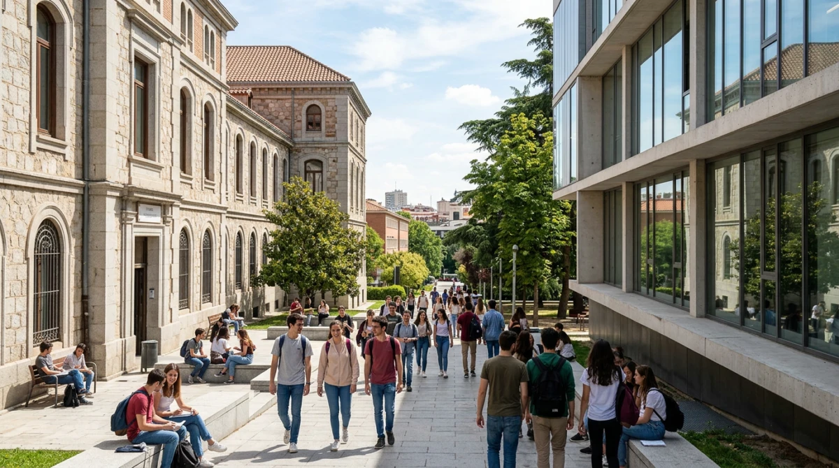 Kiến trúc đặc trưng và không gian học tập tại các trường đại học uy tín ở Madrid. - Du học ở thành phố Madrid Tây Ban Nha