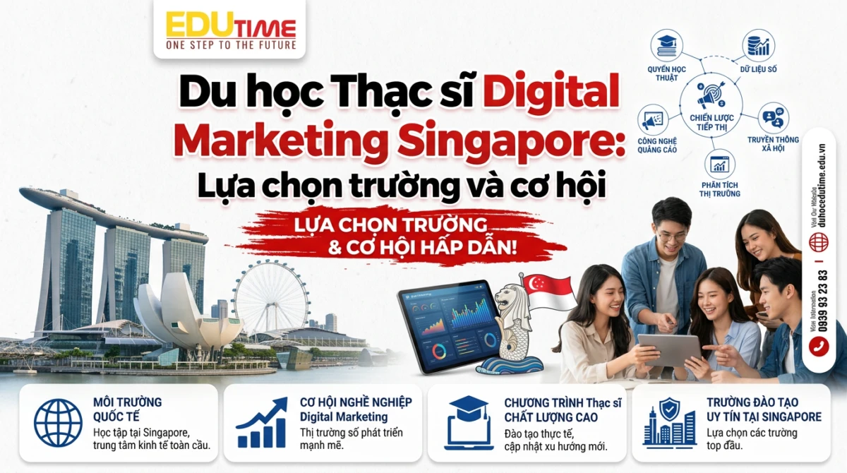 Du học Edutime - Tư vấn du học chuyên biệt 102 Du học Thạc sĩ Digital Marketing Singapore: Lựa chọn trường và cơ hội