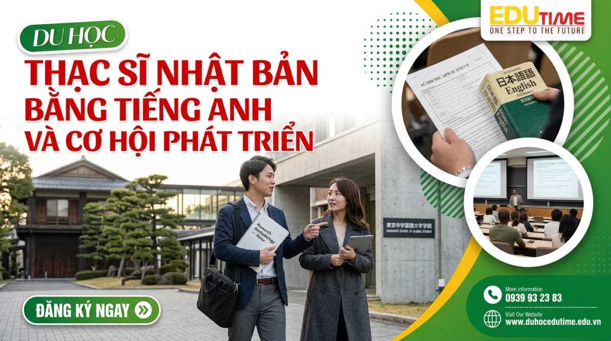 Du học thạc sĩ Nhật Bản bằng tiếng Anh và cơ hội phát triển