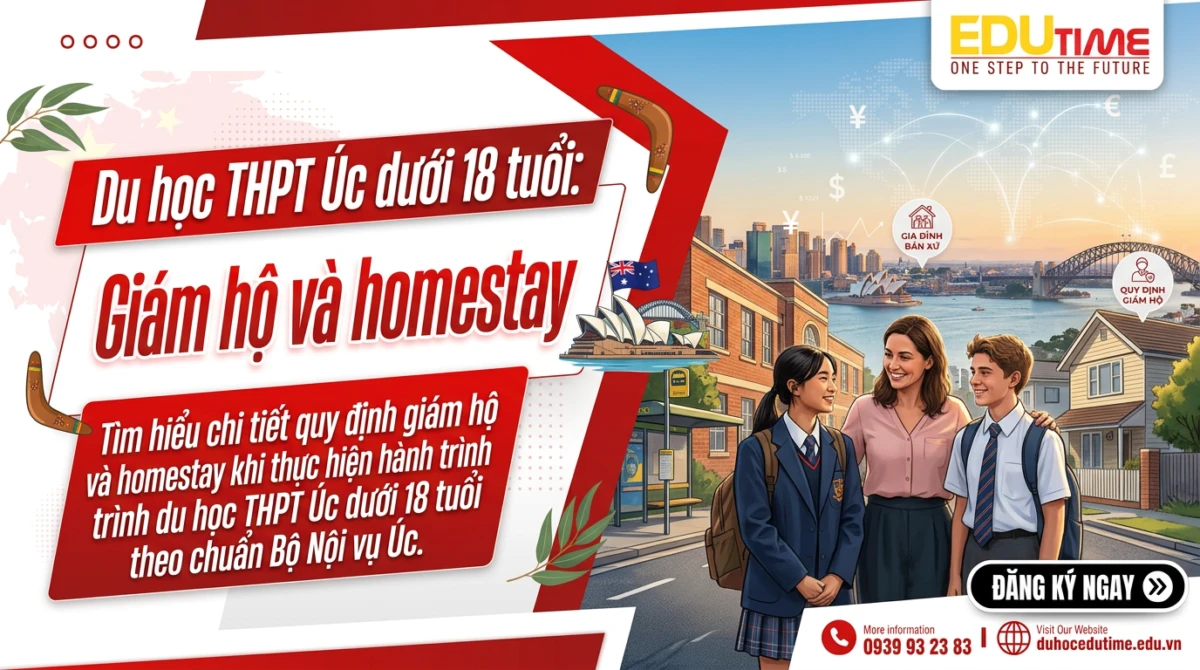 Du học THPT Úc dưới 18 tuổi: Giám hộ và homestay