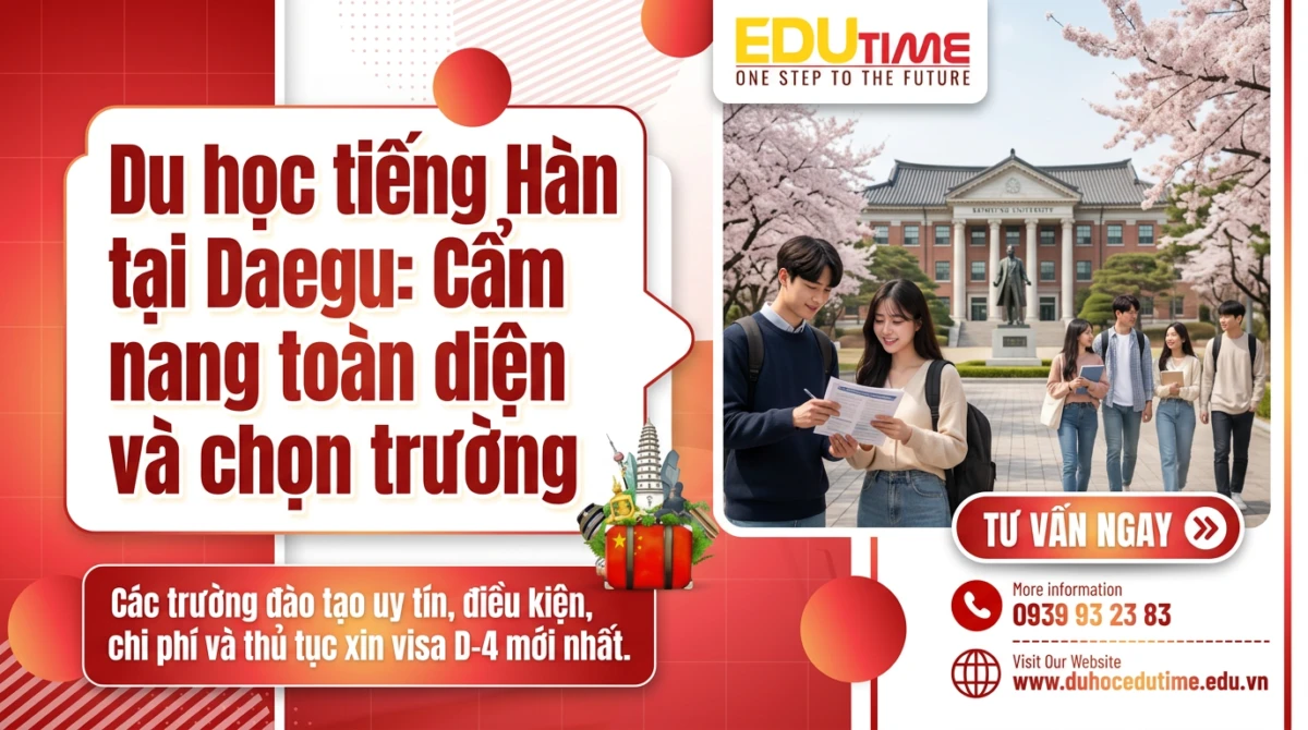 Du học tiếng Hàn tại Daegu: Cẩm nang toàn diện và chọn trường