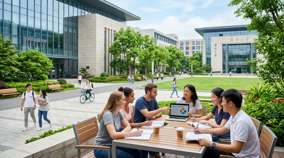 Khuôn viên hiện đại tại các trường đại học Trung Quốc - Du học Trung Quốc ngành International Marketing