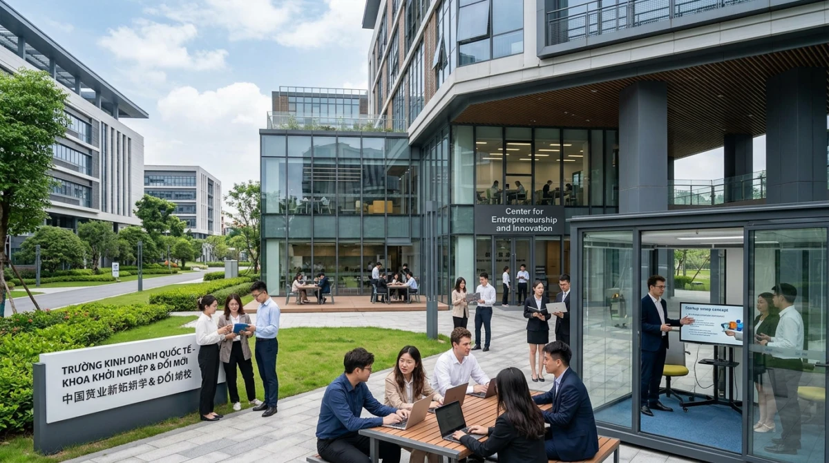 Không gian học tập chuyên nghiệp tại các trường đại học hàng đầu Trung Quốc - Du học Trung Quốc ngành Khởi nghiệp